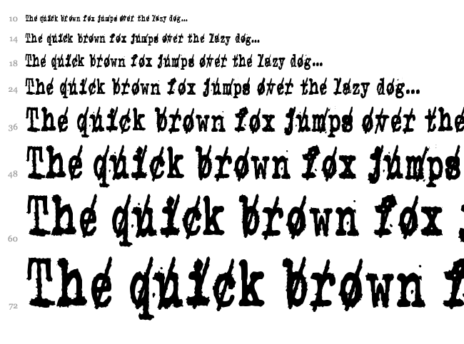 Zombie Queen font waterfall